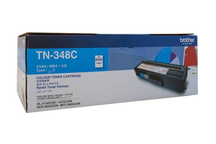 BROTHER TN-348C Mavi Toner 6000 Sayfa