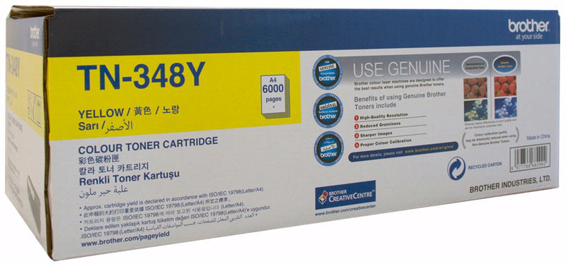 BROTHER TN-348Y Sarı Toner 6000 Sayfa