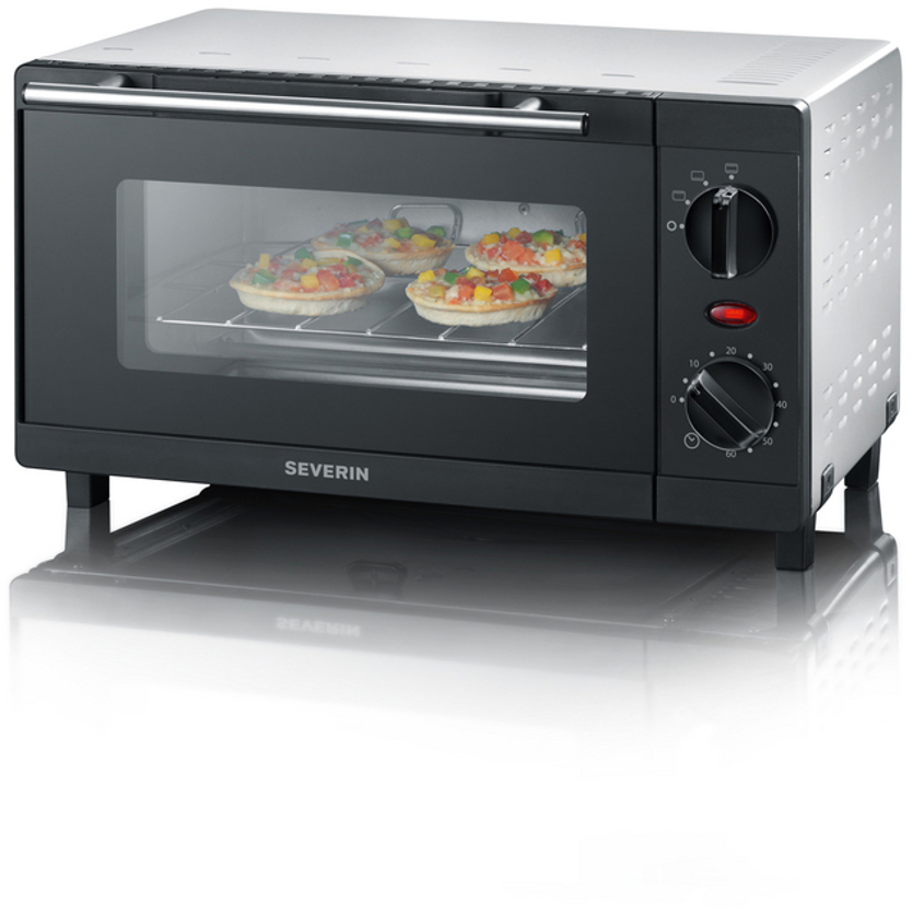SEVERIN TO 2052 Mini Toastofen 9 Liter schwarz Toastofen