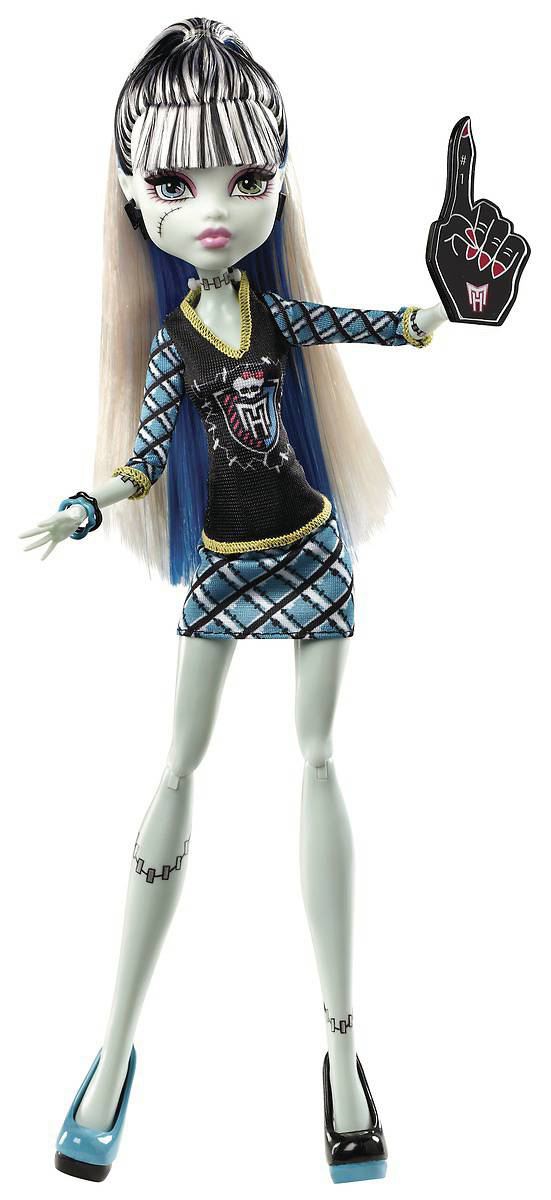 MONSTER HIGH Monster-Fan Frankie Stein, Schwarz, blau