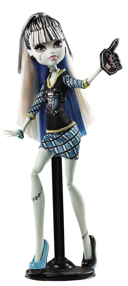 MONSTER HIGH Monster-Fan Frankie Stein, Schwarz, blau