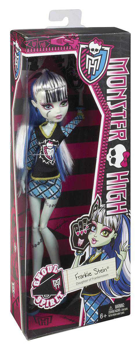 MONSTER HIGH Monster-Fan Frankie Stein, Schwarz, blau