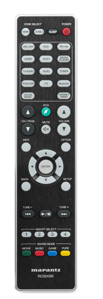 MARANTZ NR1605 AV-Receiver (7.2 Kanäle, 90 Watt pro Kanal, Silbergold)