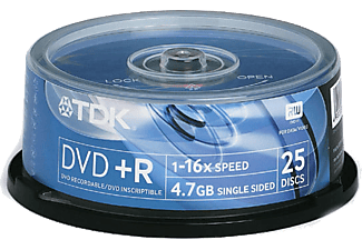 TDK DVD+R 16x 4,7GB 25'li DVD Kutusu