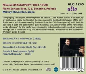 Murray Mclachlan - Klaviersonaten 4 & 5  - (CD)