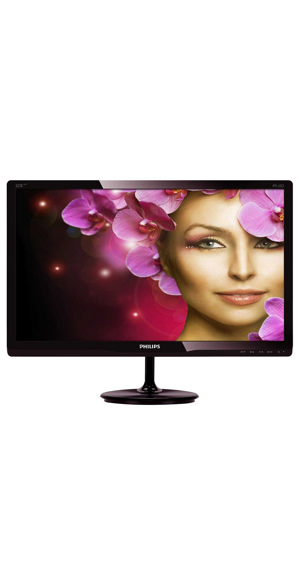 PHILIPS 227E4QHAD.00 21 inç 54 cm Full HD E-line IPS LCD Monitör Parlak Vişne
