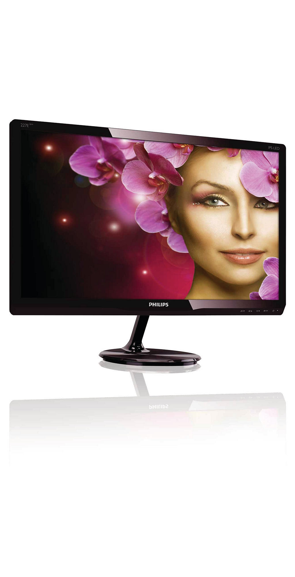 PHILIPS 227E4QHAD.00 21 inç 54 cm Full HD E-line IPS LCD Monitör Parlak Vişne