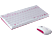 RAPOO 8000 pink vezeték nélküli billentyűzet + egér (153622)