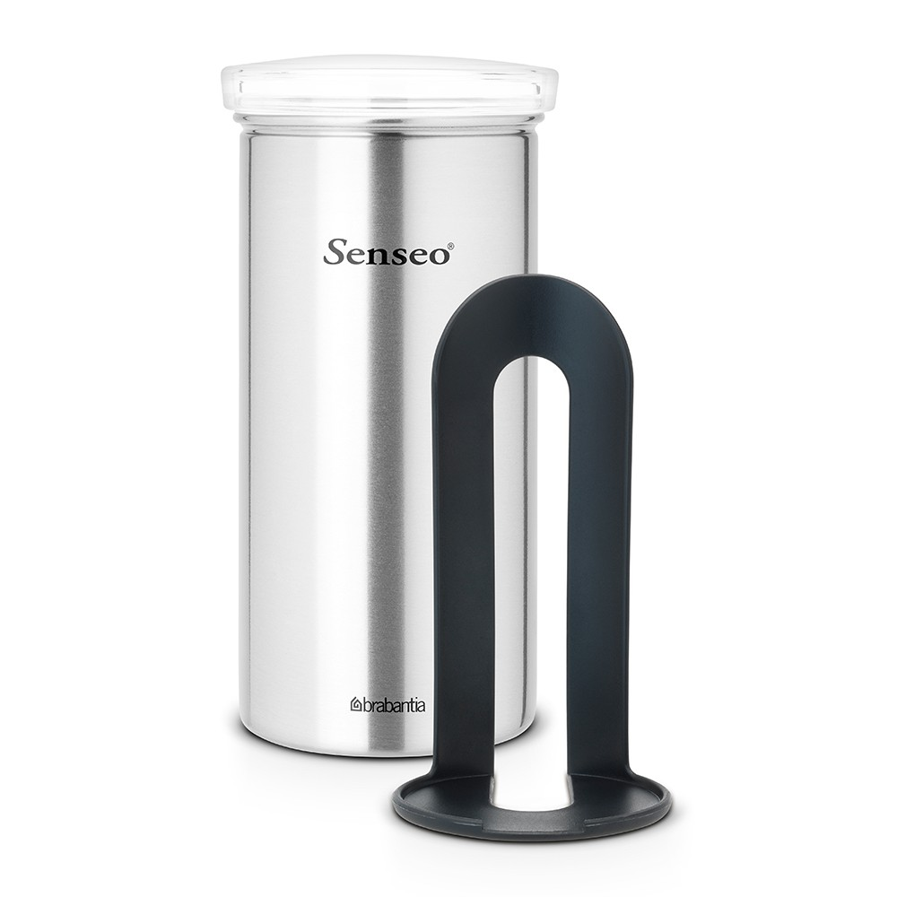 Voorraadbus voor koffiepads SENSEO 1,4 l, voor 18 pads, zwart deksel, Brabantia 🔵 17,09