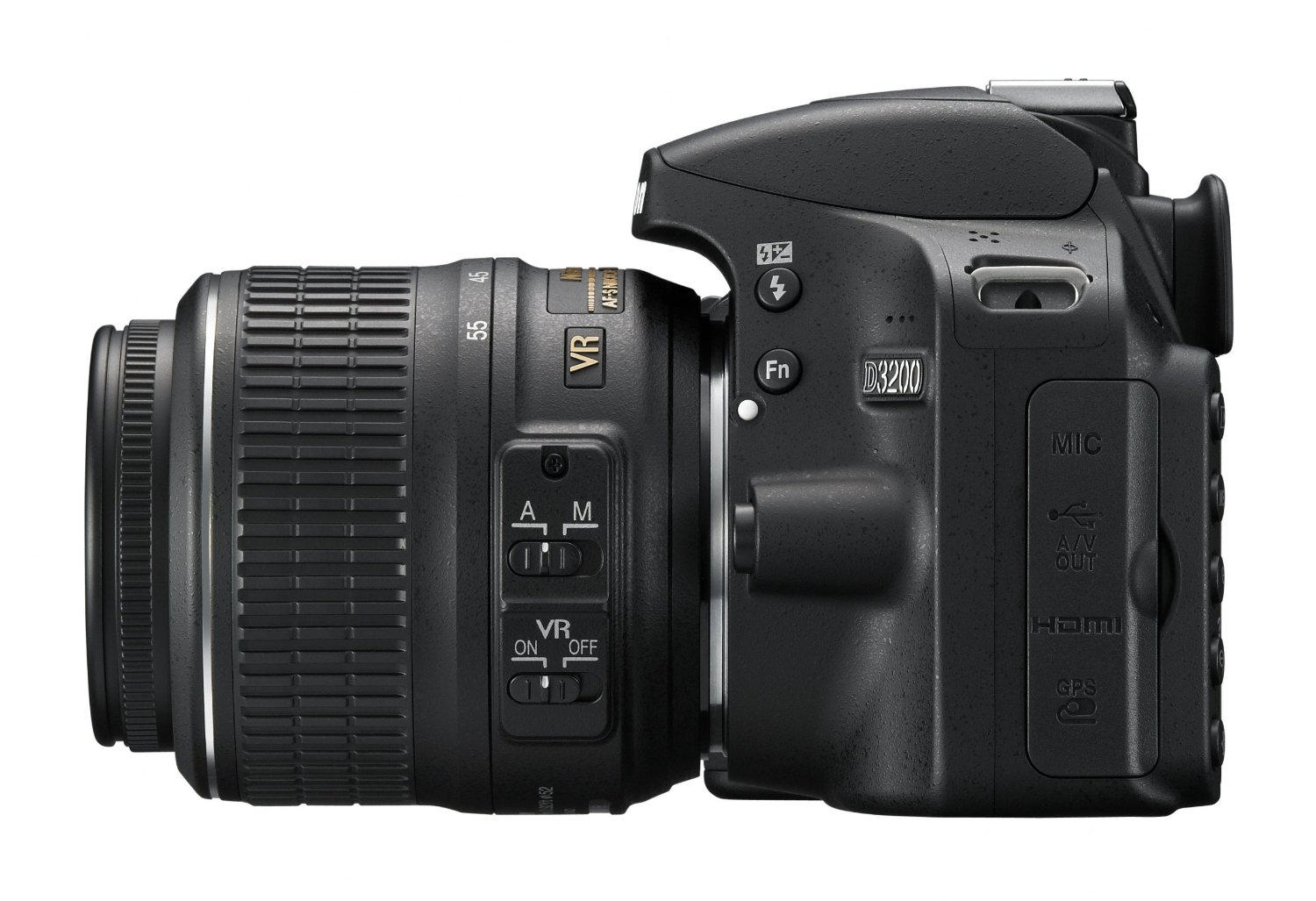 NIKON D3200 18-55 mm + 55-200 mm VR Lens Kit Dijital SLR Fotoğraf Makinesi