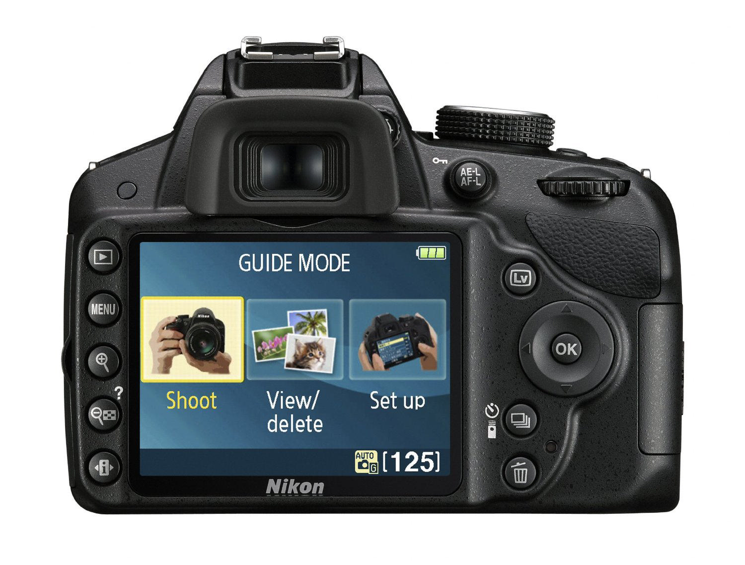 NIKON D3200 18-55 mm + 55-200 mm VR Lens Kit Dijital SLR Fotoğraf Makinesi