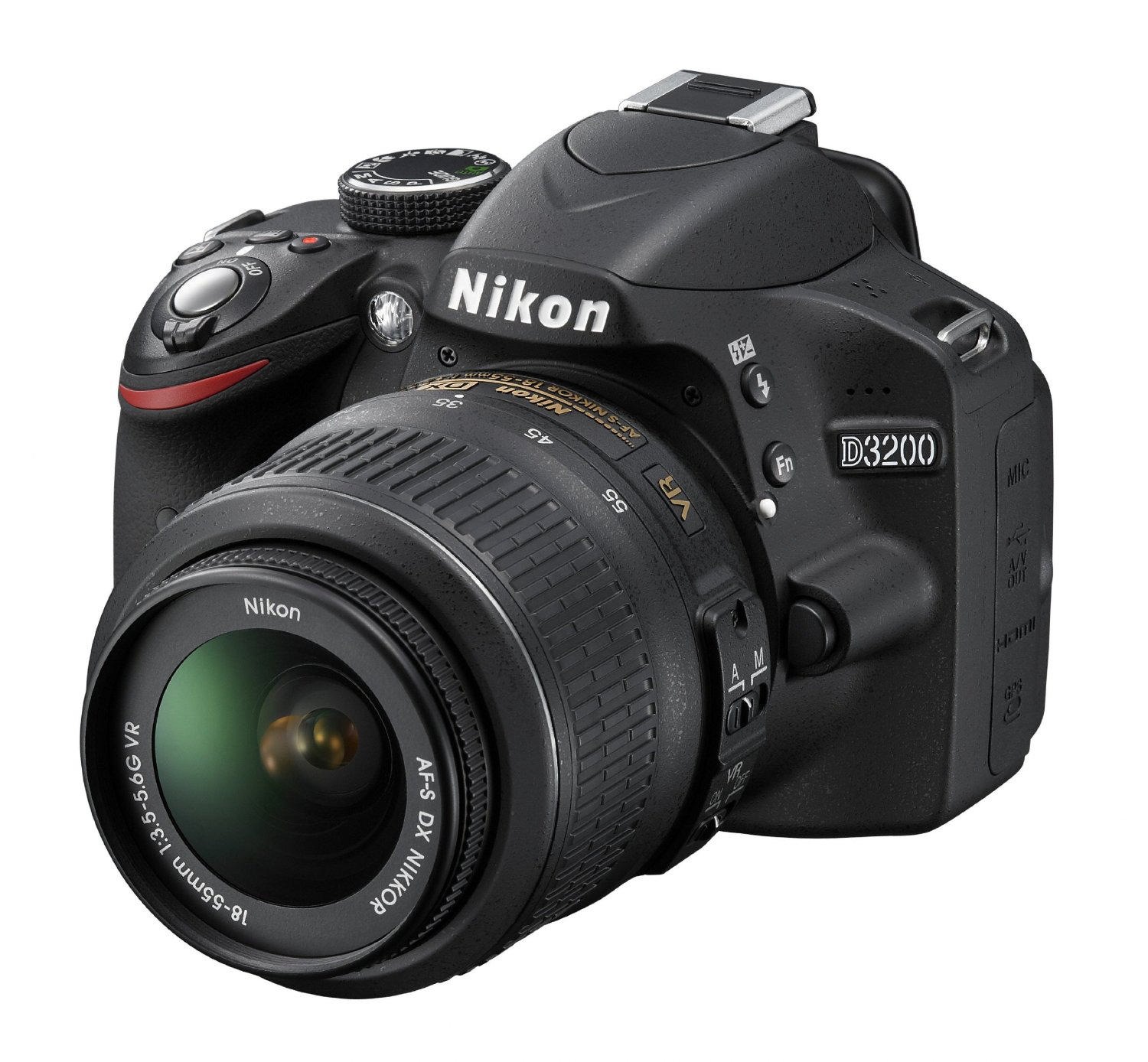 NIKON D3200 18-55 mm + 55-200 mm VR Lens Kit Dijital SLR Fotoğraf Makinesi