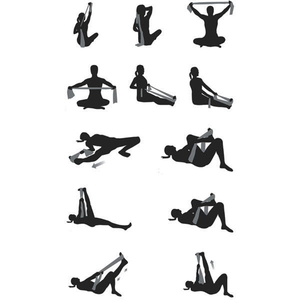 VOIT 1VTAKPILBAND Pilates Band Seti