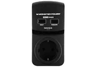 MONSTER MN 121891 MPEXP100U Tekli + 2 USB Akım Korumalı Priz