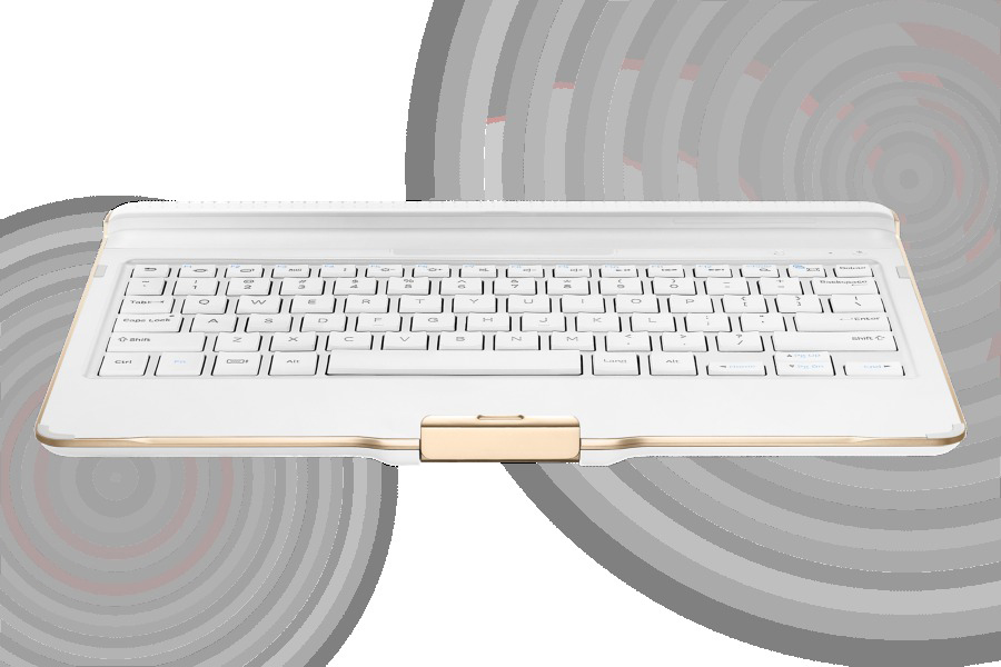 SAMSUNG EJ-CT800MWEGDE Keyboard-Case mit Tastatur Weiß