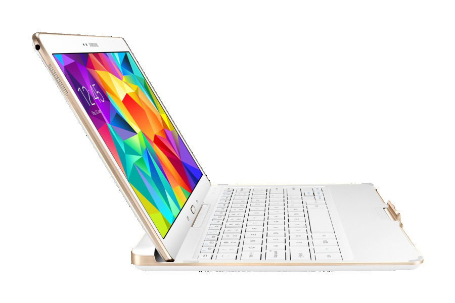 SAMSUNG EJ-CT800MWEGDE Keyboard-Case mit Tastatur Weiß