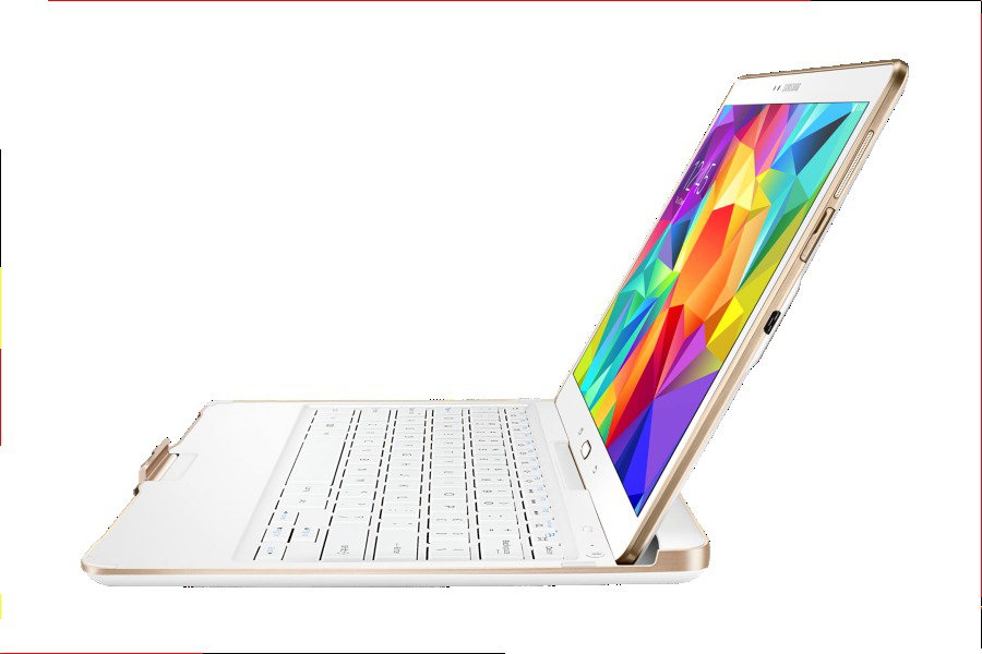 SAMSUNG EJ-CT800MWEGDE Keyboard-Case mit Tastatur Weiß