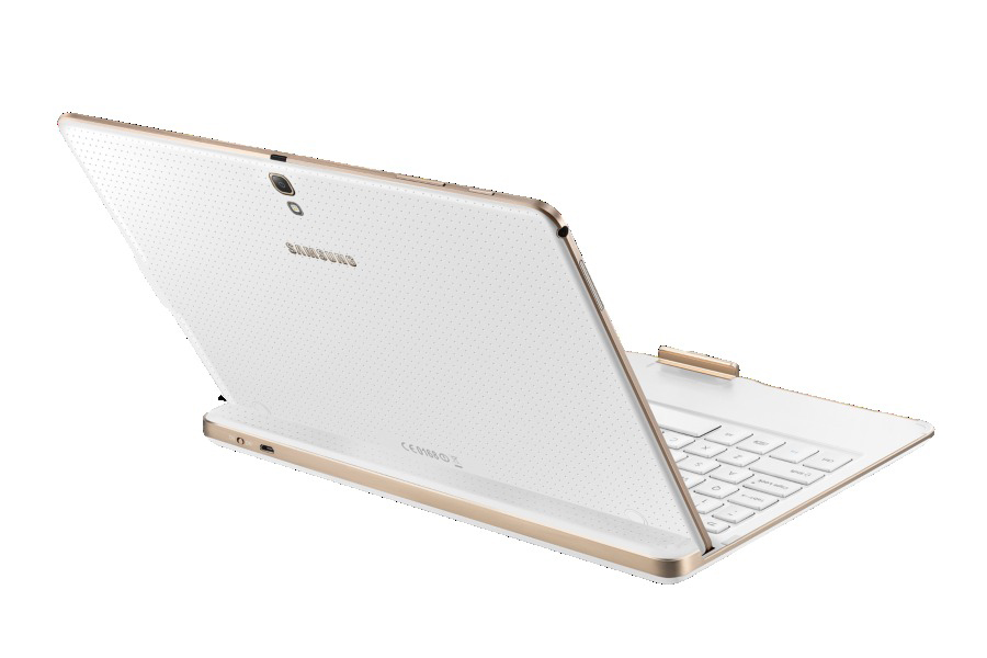 SAMSUNG EJ-CT800MWEGDE Keyboard-Case mit Tastatur Weiß