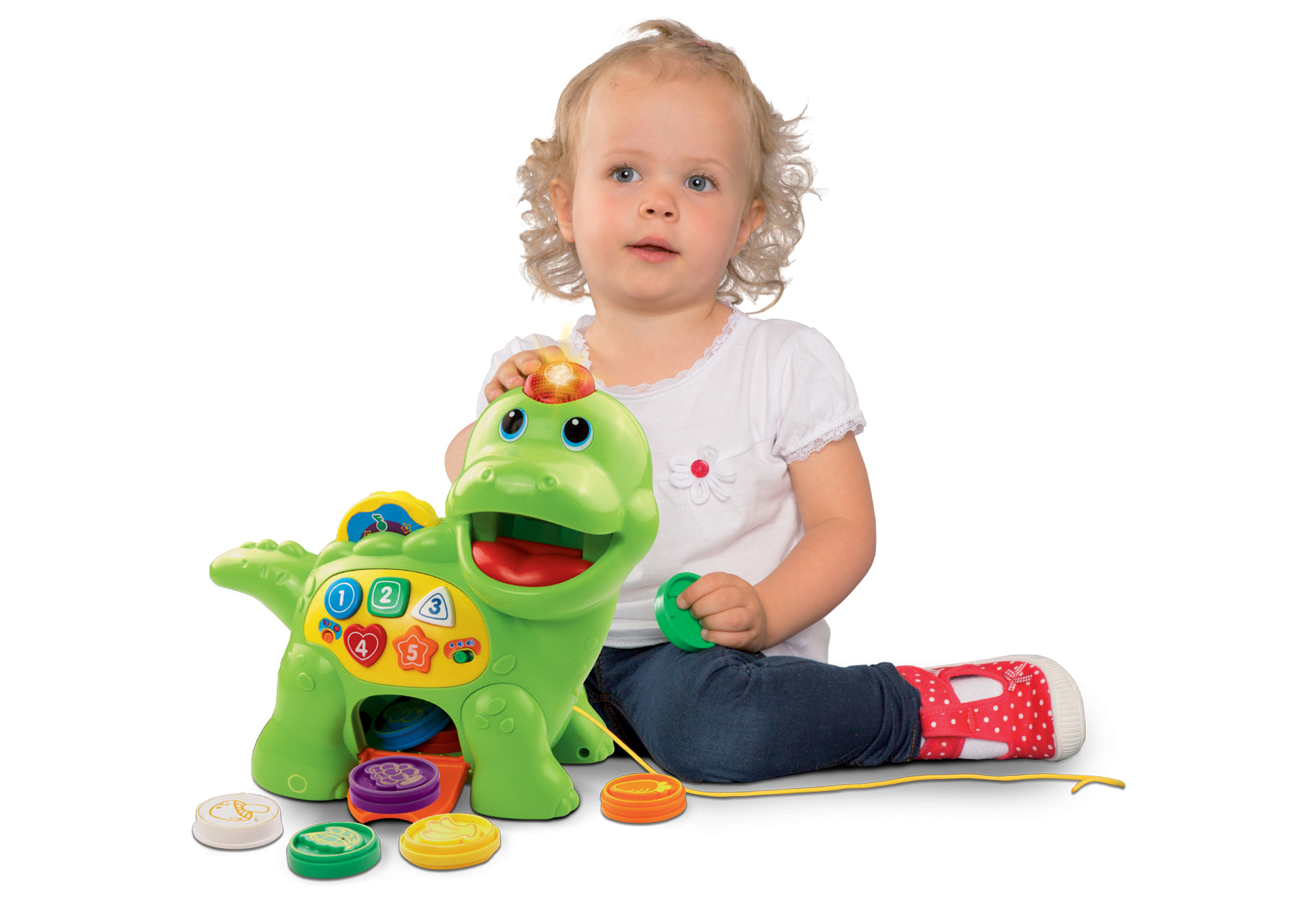 VTECH 80-157704 Fütter-Mich Dino, Mehrfarbig