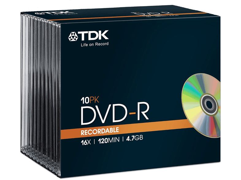 TDK DVD-R47SC16X 4.7GB 16x 10'lu Ince Kutu DVD-R Fiyat & Özellik ...