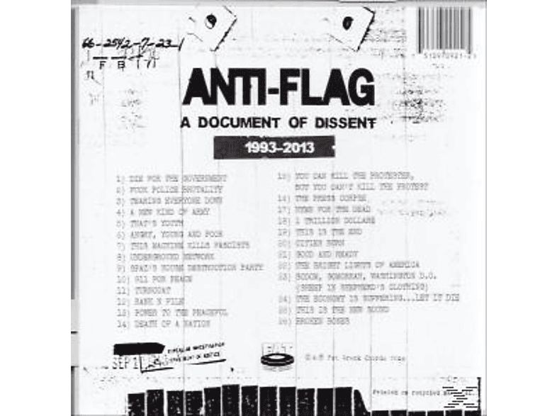Thumbnail - Anti-Flag - A Document Of Dissent (Best Of) (CD)