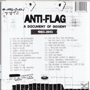 Albumcover, weißer Hintergrund, Text 'ANTI-FLAG', Songtitel und ein Barcode.
