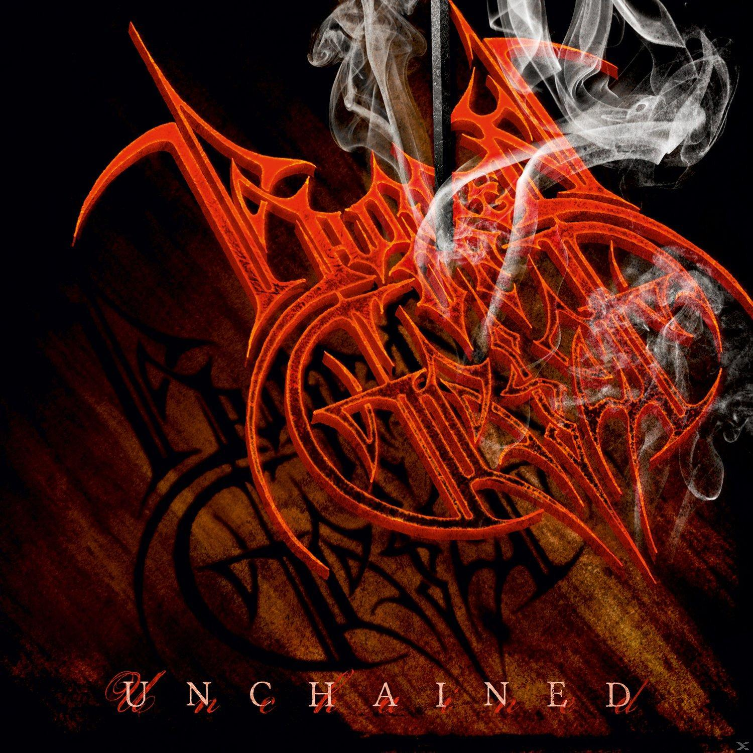Albumcover mit einem roten, abstrakten Design. Rauch kommt von oben.