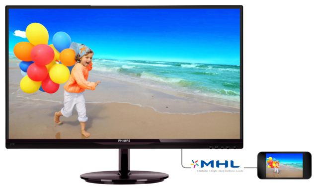 PHILIPS 274E5QDAB/00 27 Zoll  Full-HD  Monitor  5 ms Reaktionszeit  