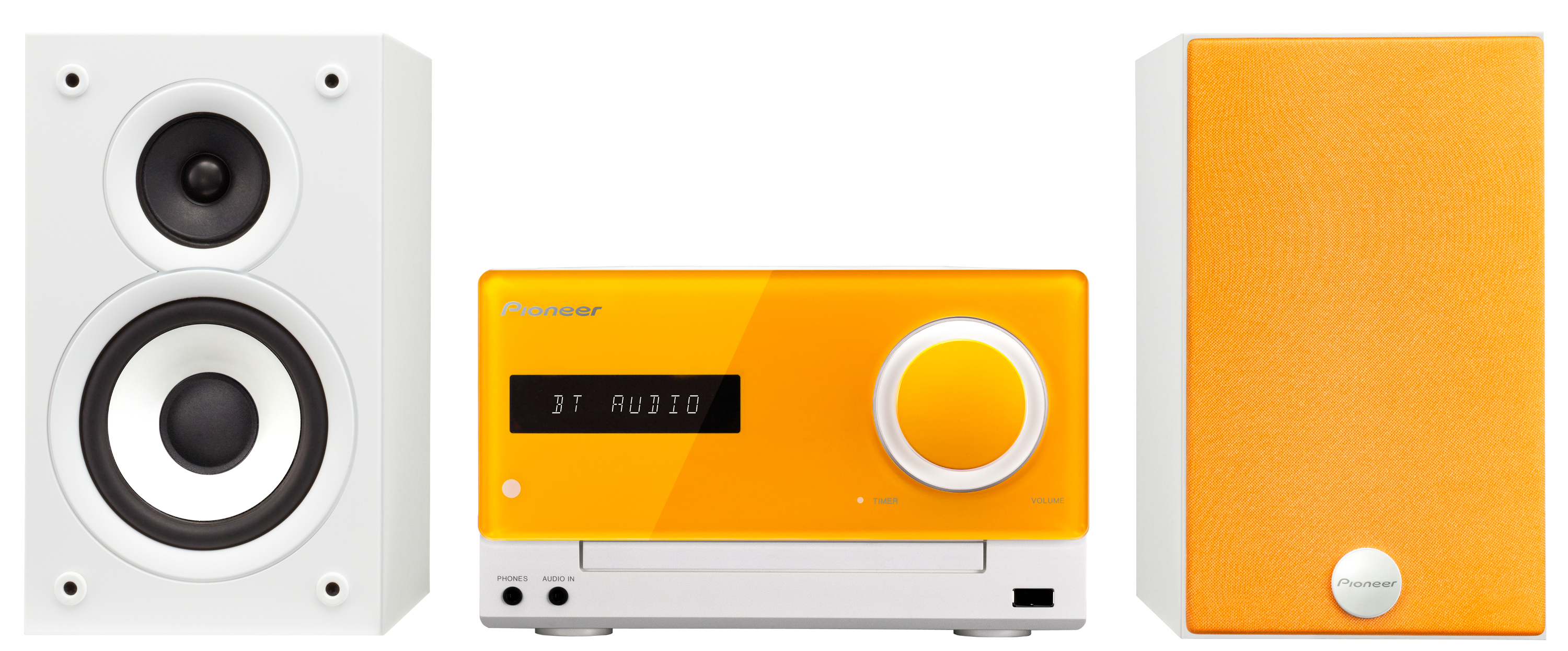 PIONEER X-CM32BT-D Microanlage (iPod Steuerung, Orange)