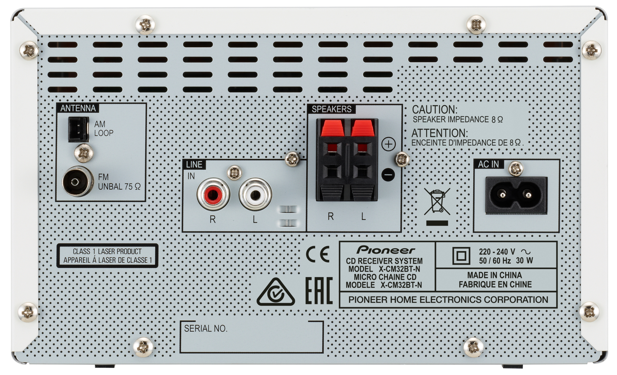 PIONEER X-CM32BT-D Microanlage (iPod Steuerung, Orange)