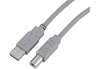 HAMA 45021 AB 1,8 m USB 2.0 Bağlantı Kablosu Gri