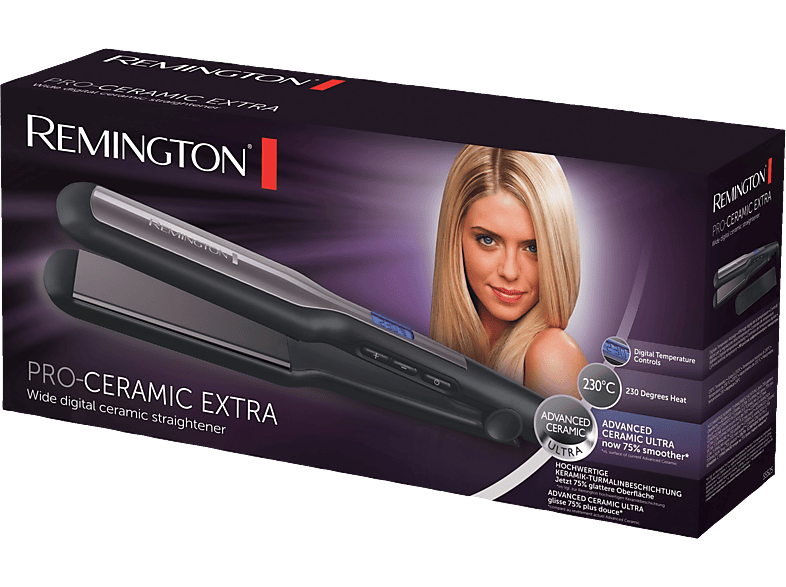 Remington S5525 Pro Ceramic Extra Haarglätter (Keramik, Temperaturstufen: 10, Schwarz) — Foto 2 von 2