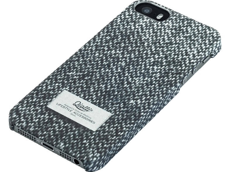 Jeans Snap Pull Backcover, Q1500014 5s, iPhone iPhone QIOTTI 5, Grau Apple, Case,