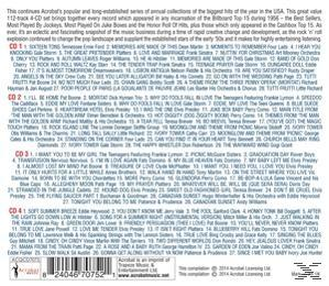 CD-Cover mit Titellisten. Text: The Best of the 50's.