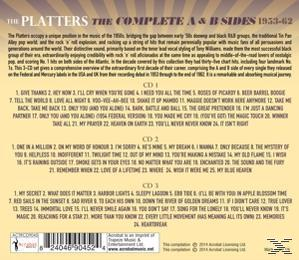 The Platters - The Complete A & B Sides 1953-62  - (CD)