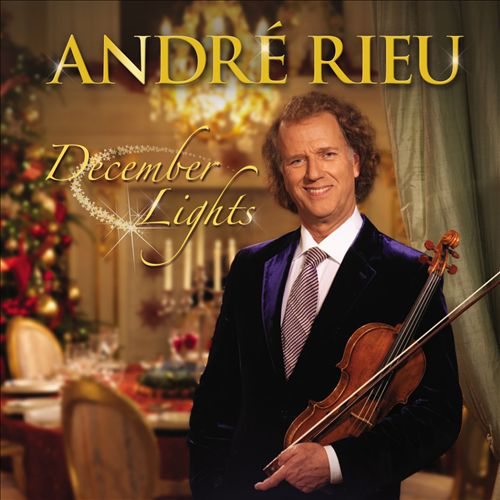 André Rieu 'December Lights' albumának borítója, a hegedűjével.