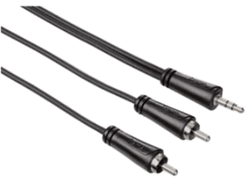 HAMA HM.122294 0.75 m 3.5mm - 2RCA Ses Kablosu Siyah