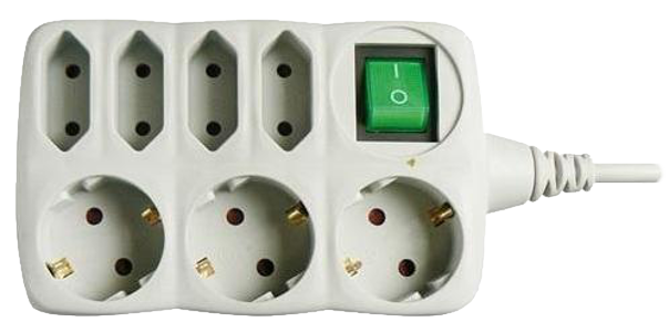 EMOS PS1721 3Z+4Z hosszabbító kapcsolóval, 1,5m