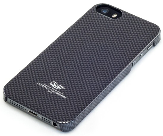 schwarz/grau Apple QIOTTI für iPhone Snap Case CARBON schwarz/grau, 5c