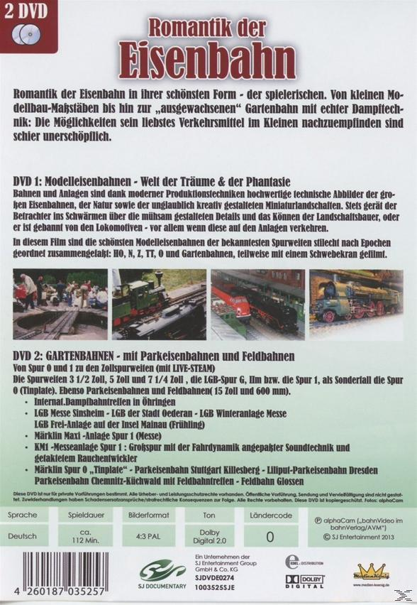 Romantik der DVD Gartenbahnen & Modelleisenbahnen Parkeisenbahnen mit Eisenbahn