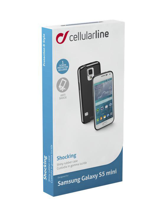 CELLULAR LINE Samsung Galaxy S5 Mini Kauçuk Koruyucu Kılıf Siyah