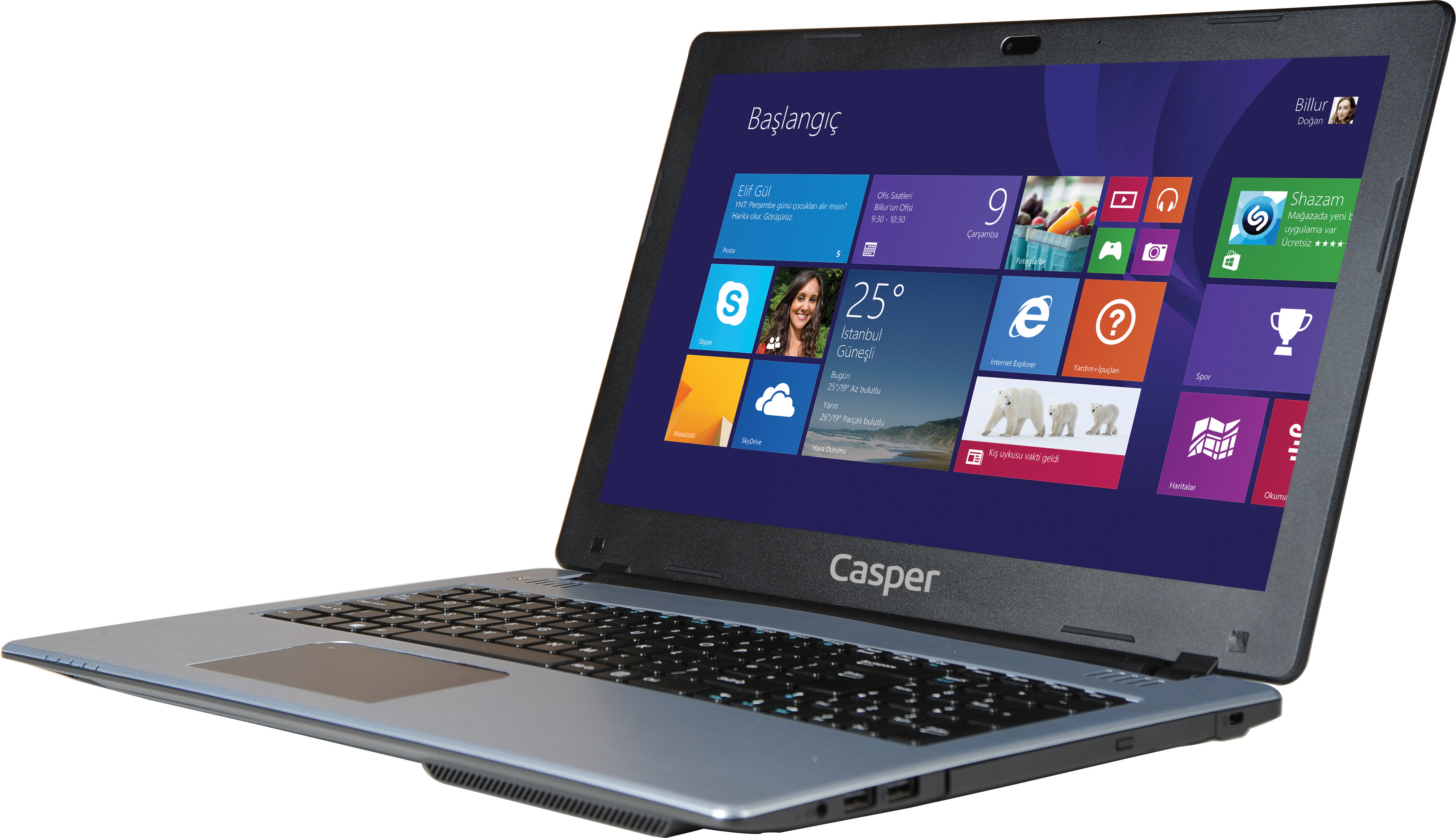 CASPER CN.MMP-2830A 15,6" N2830 2,13 GHz 4GB 500GB Windows 8.1 Laptop