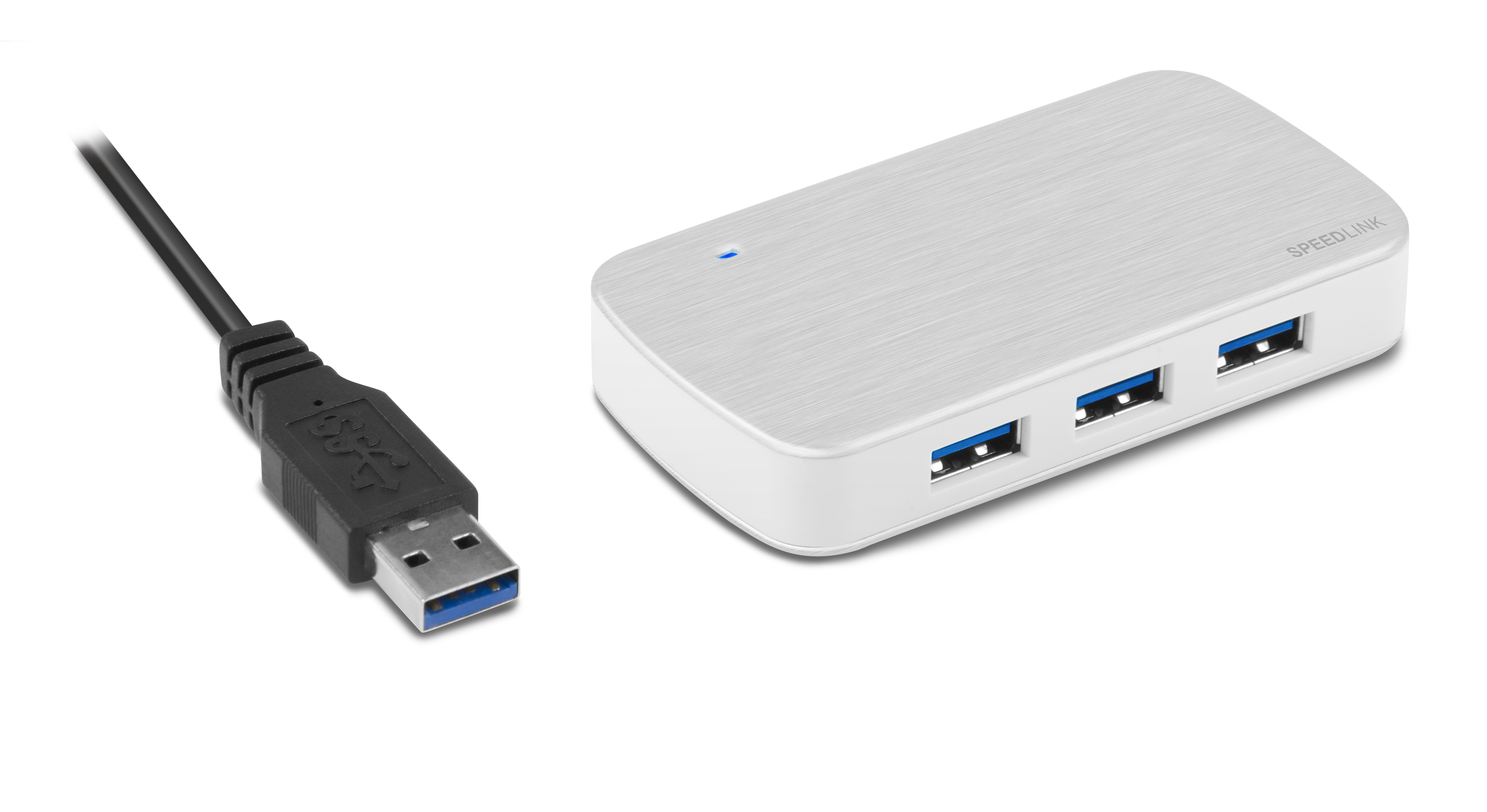 SPEEDLINK SL 7440 SR NOBILE, USB Hub, Silber