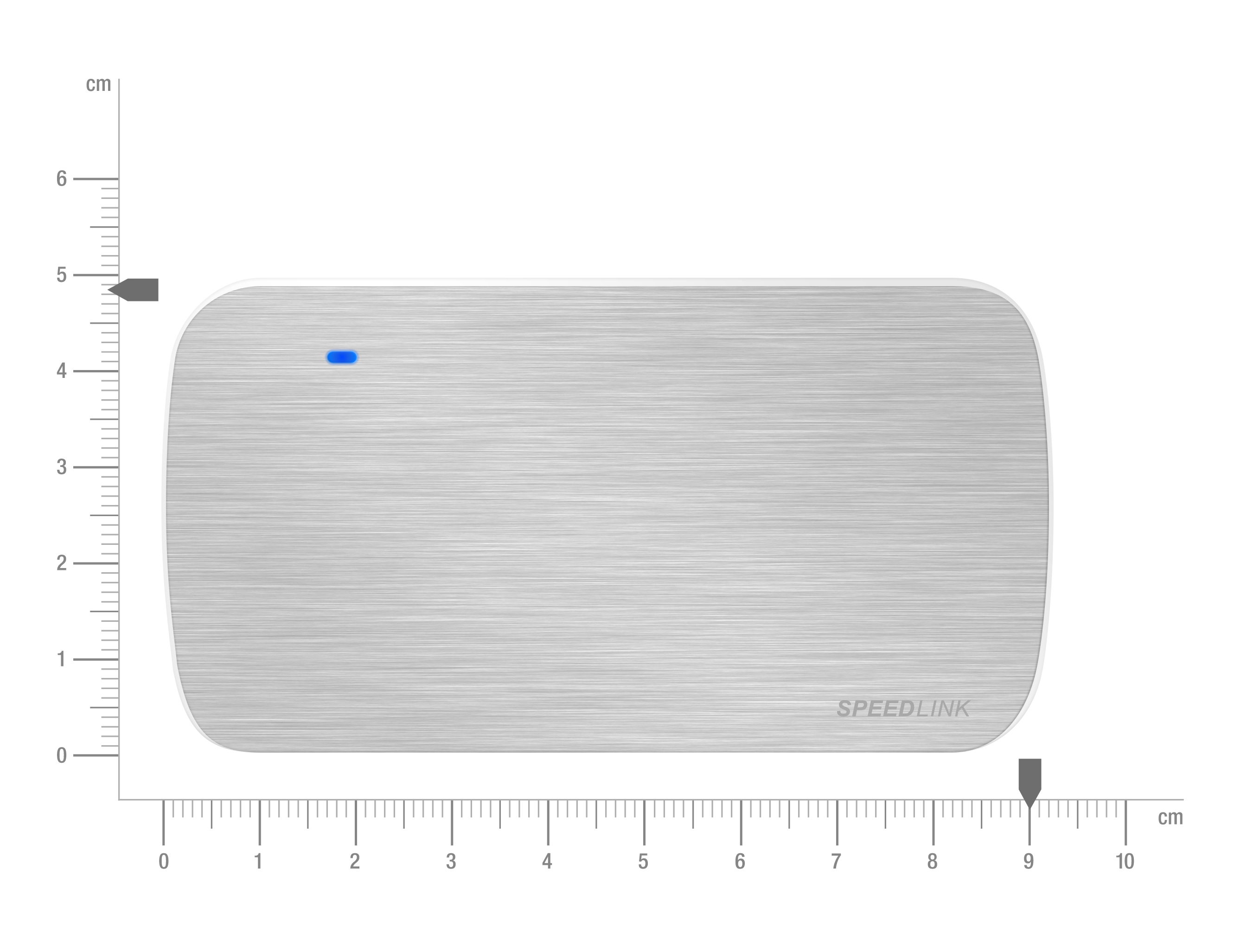 SPEEDLINK SL 7440 SR NOBILE, USB Hub, Silber