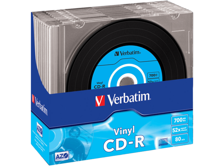 Marty Fielding Mariner Vær stille VERBATIM CD-R lemez 700 MB 52x, vékony tok, "Vinyl", 10db/csomag -  MediaMarkt online vásárlás