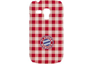 ISY IFCB 4451 Backcase mit FC Bayern Logo für Samsung Galaxy S3 mini, Backcover, Samsung, Galaxy S3 Mini, Rot-weiß kariert