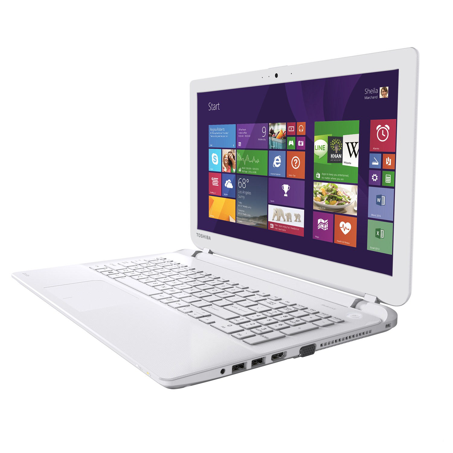 TOSHIBA Satellite L50-B-1N0 15,6" Core i5 4210U 1,70 GHz 8GB 1 TB Windows 8.1 Laptop Beyaz