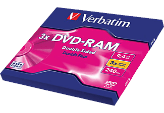 VERBATIM DVD-RAM lemez 9,4 GB, kétoldalas kivehető Type I