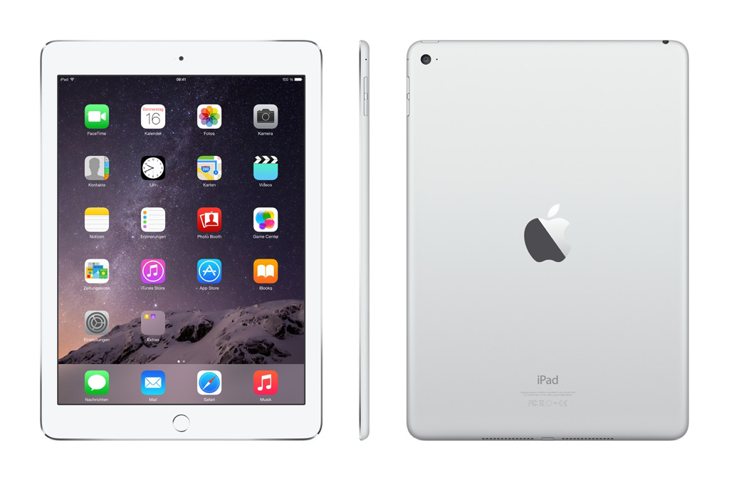 APPLE iPad Air 2 MGKM2FD/A, Tablet, 64 GB, 9,7 Zoll, Weiß/Silber