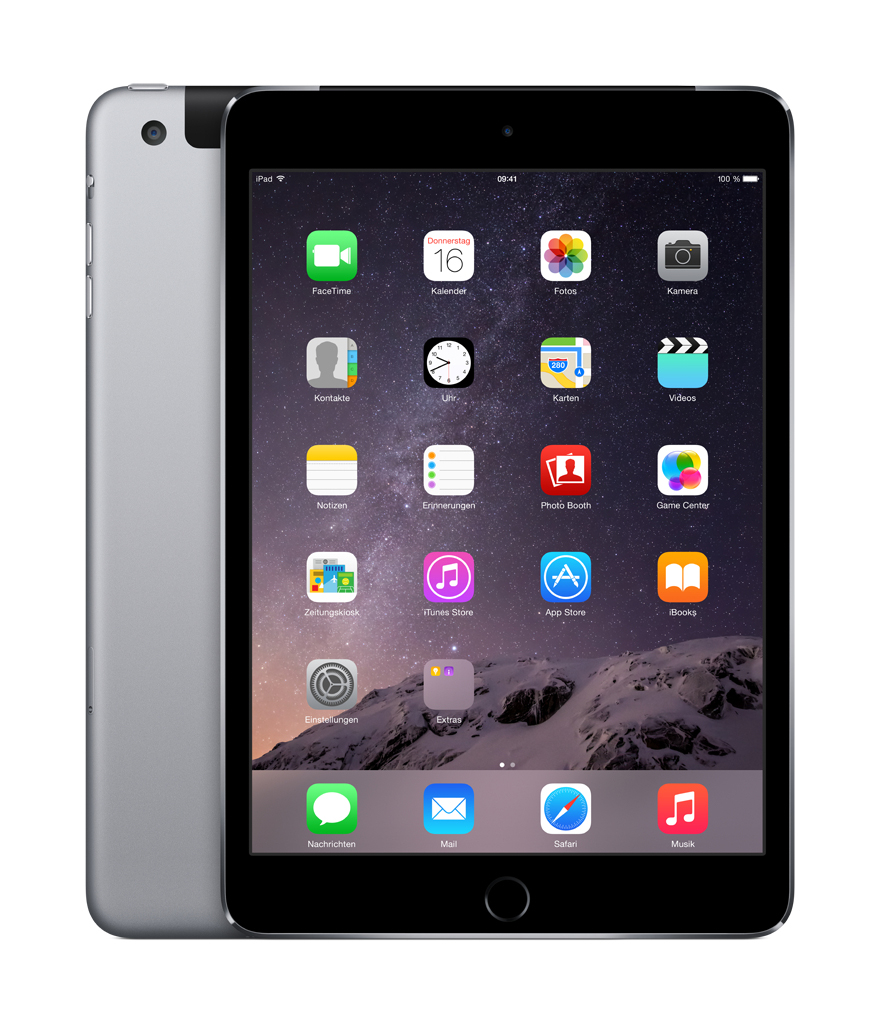 APPLE iPad Mini 3 MGJ02FD/A, Tablet, 64 GB, 7,9 Zoll, Grau